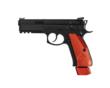 CZ 75 SP-01 COMPETITION 9MM 21RD BLK POLYCOAT STEEL  RED ALUMINUM GRIPS
