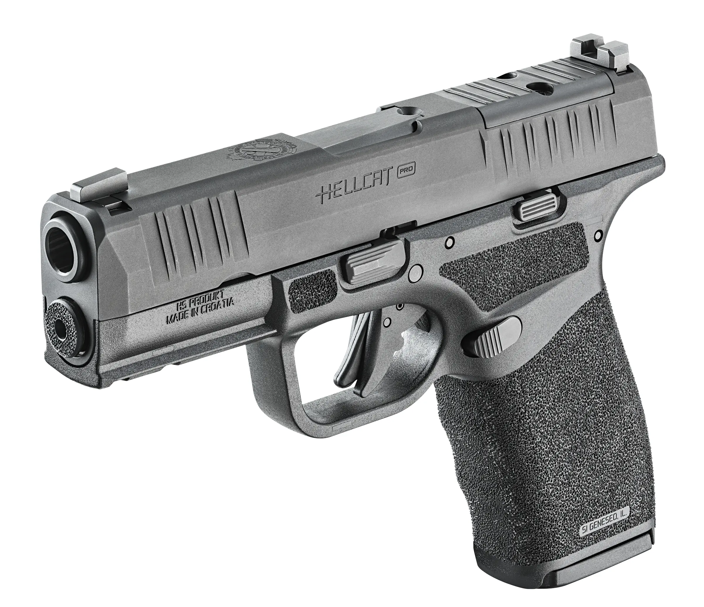Springfield Hellcat Pro OSP Handgun 9mm Luger 15rd(2) Magazines 3.7" Barrel Black