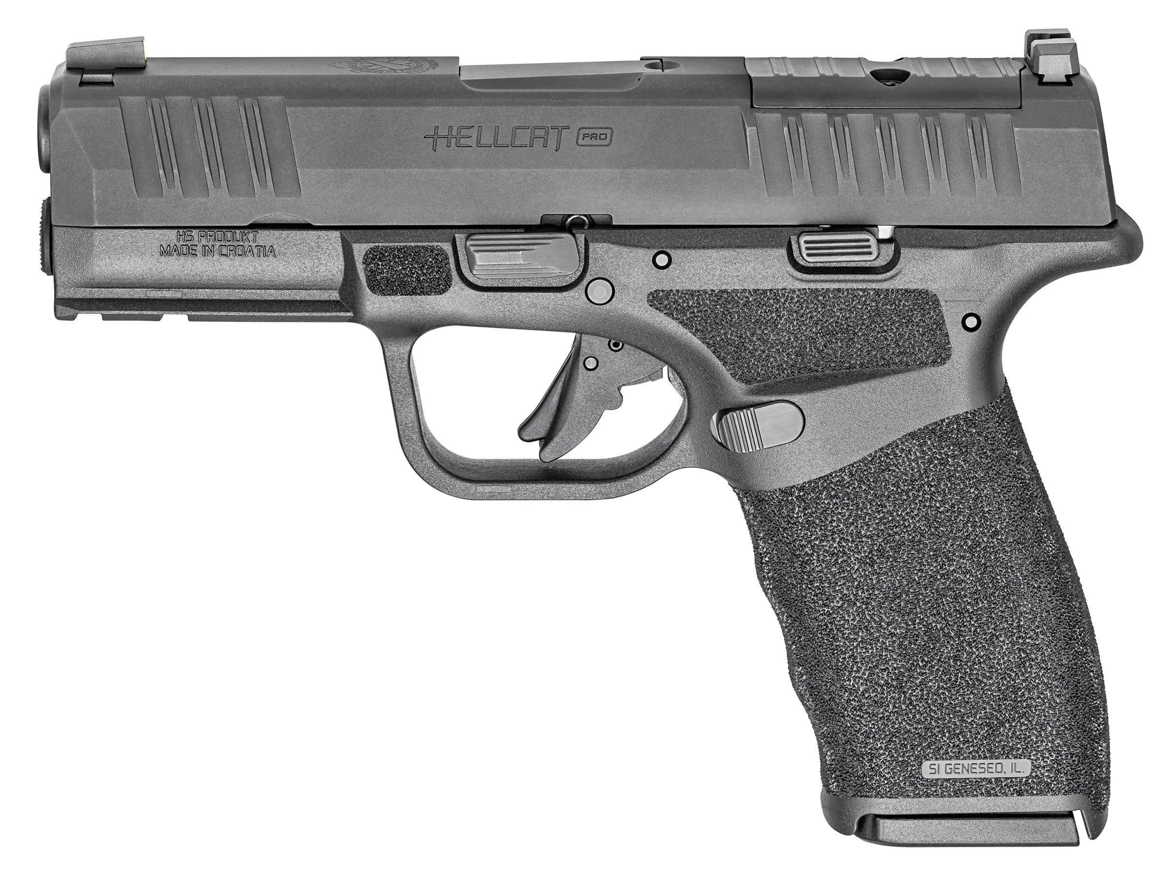 Springfield Hellcat Pro OSP Handgun 9mm Luger 15rd(2) Magazines 3.7" Barrel Black